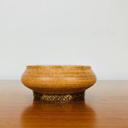 Vintage West Germany yellow ceramic empty pocket