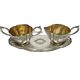 Pop art sugar bowl and milk jug, Sweden, 1960s, set of 3