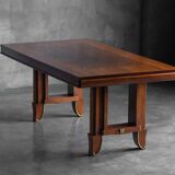 Art Deco parquetry dining table, France, 1930s