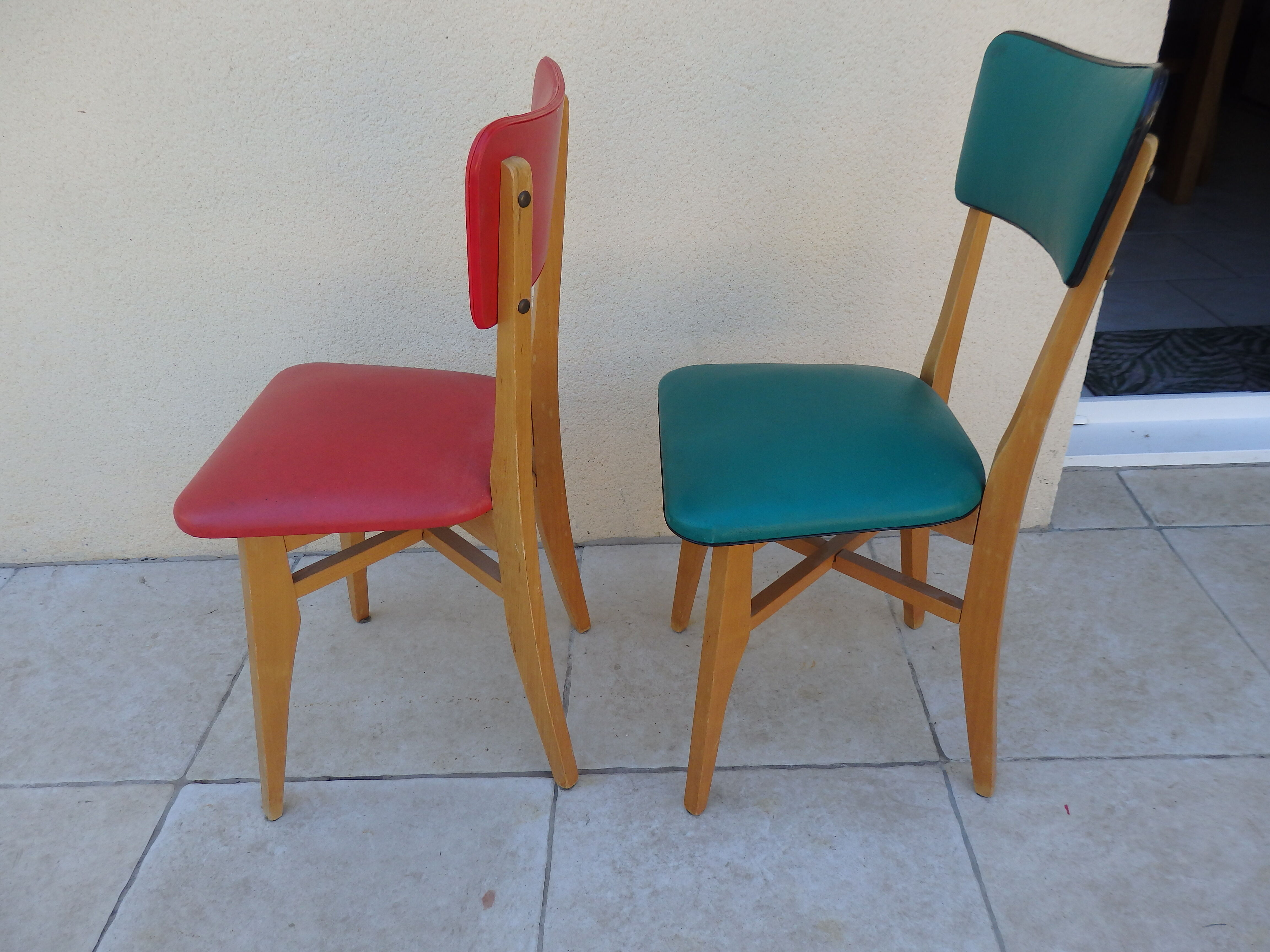 Pair of vintage chairs year 60