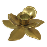 Brass "flower" candle holder, 1970