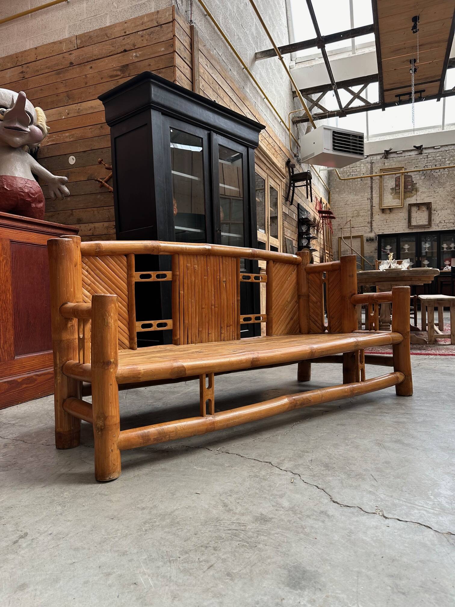 70s bamboo living room