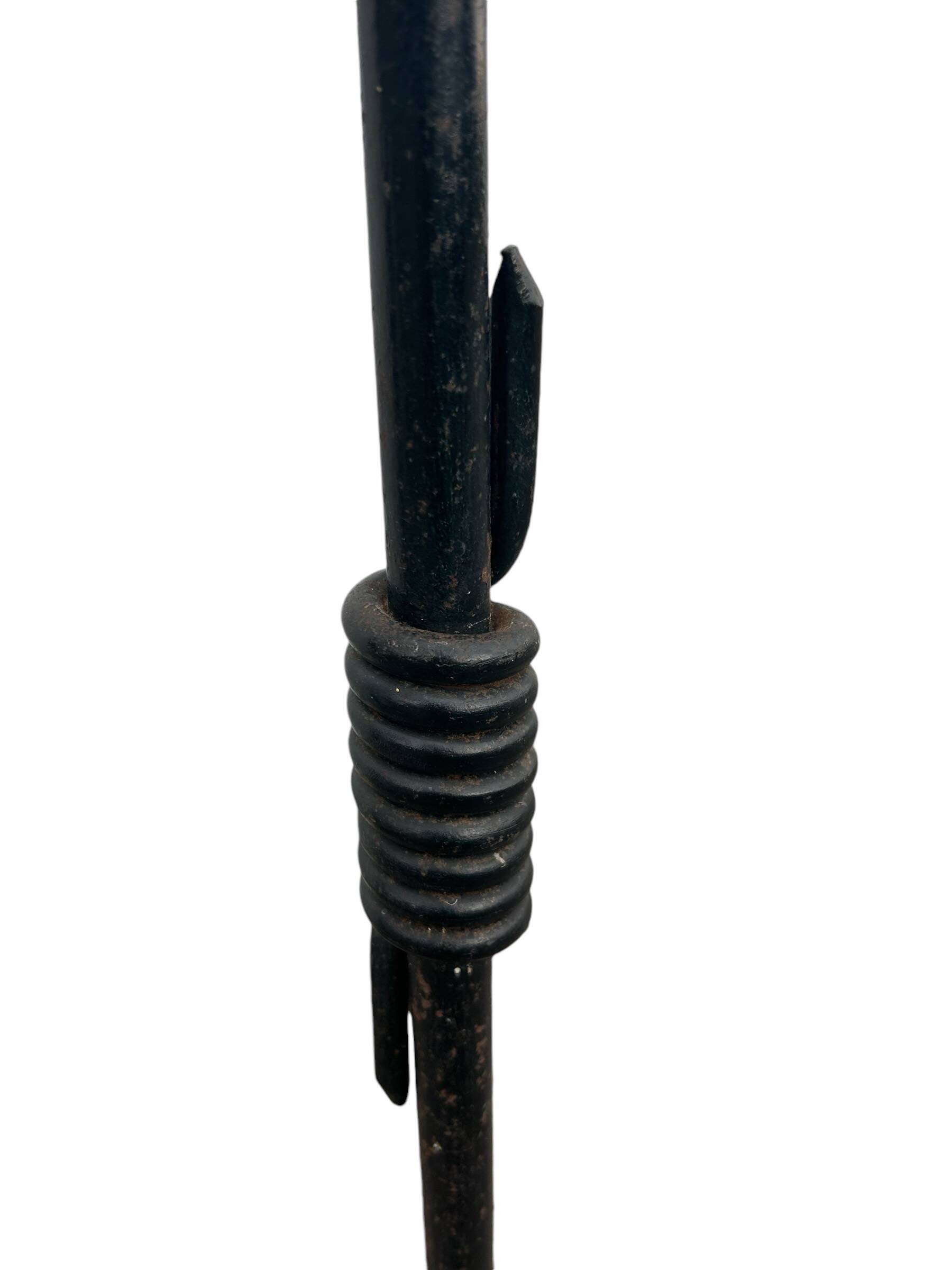 wrought iron lamp by Jean Royére
