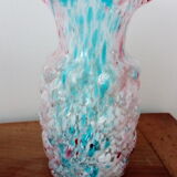 Blue Clichy glass vase