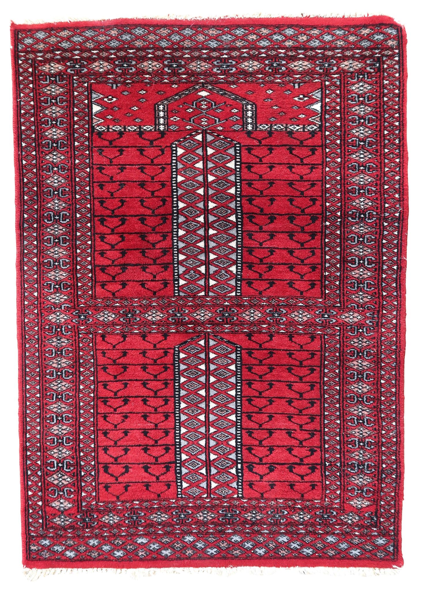 Tapis vintage fait main Lahore 64cm x 88cm - 1C996