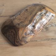 Olive wood trinket tray, 1950