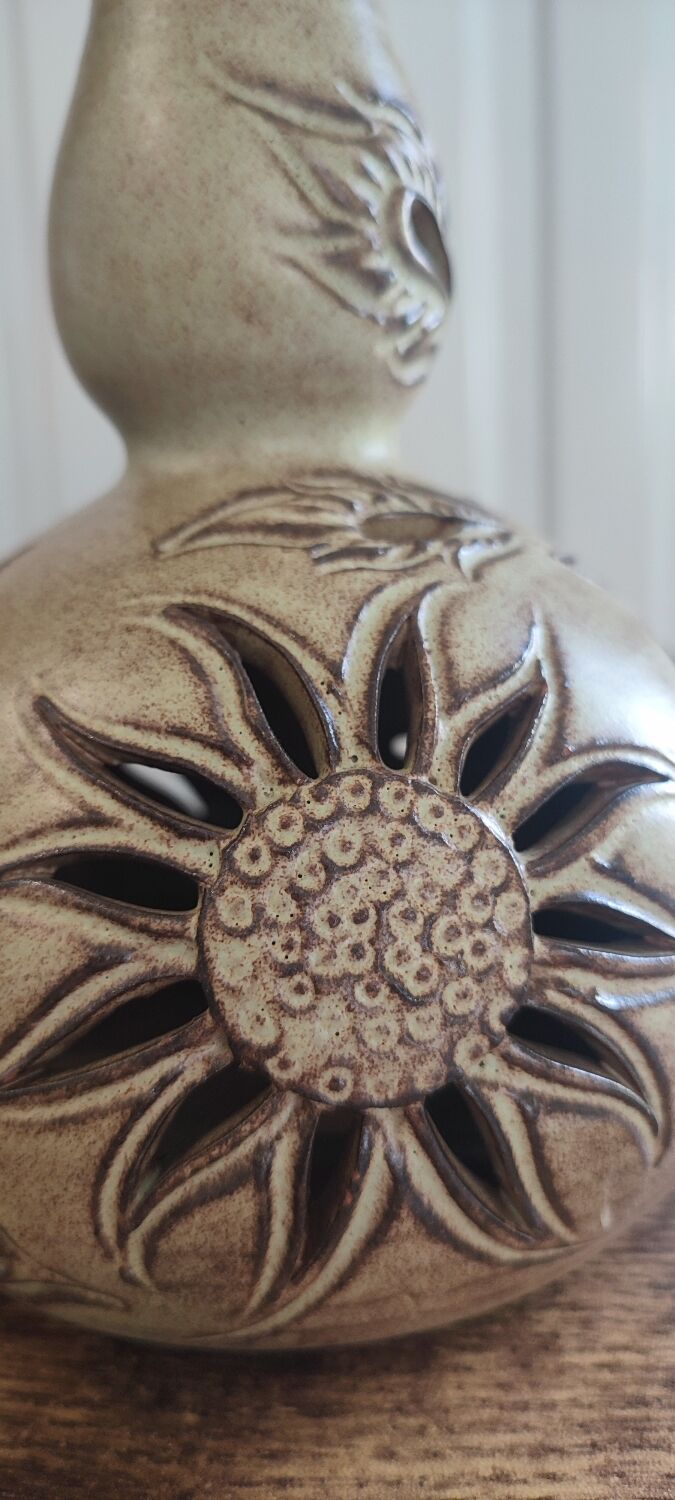 Vallauris ceramic lamp base by Fonck & Mateo