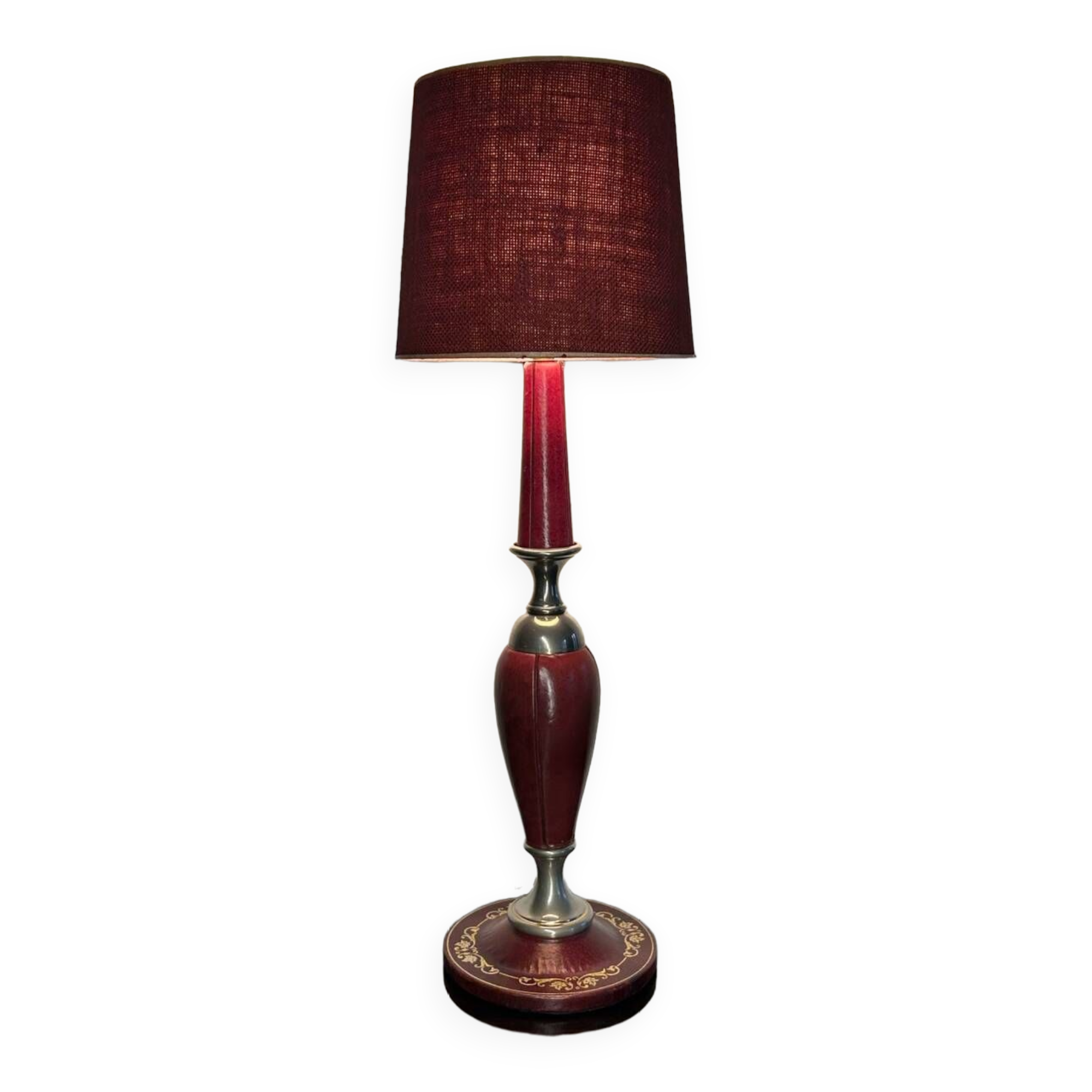 Leather lamp The tanner 60s/70s