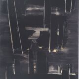 Pierre SOULAGES: Painting August 27, 1958 - Original signed poster