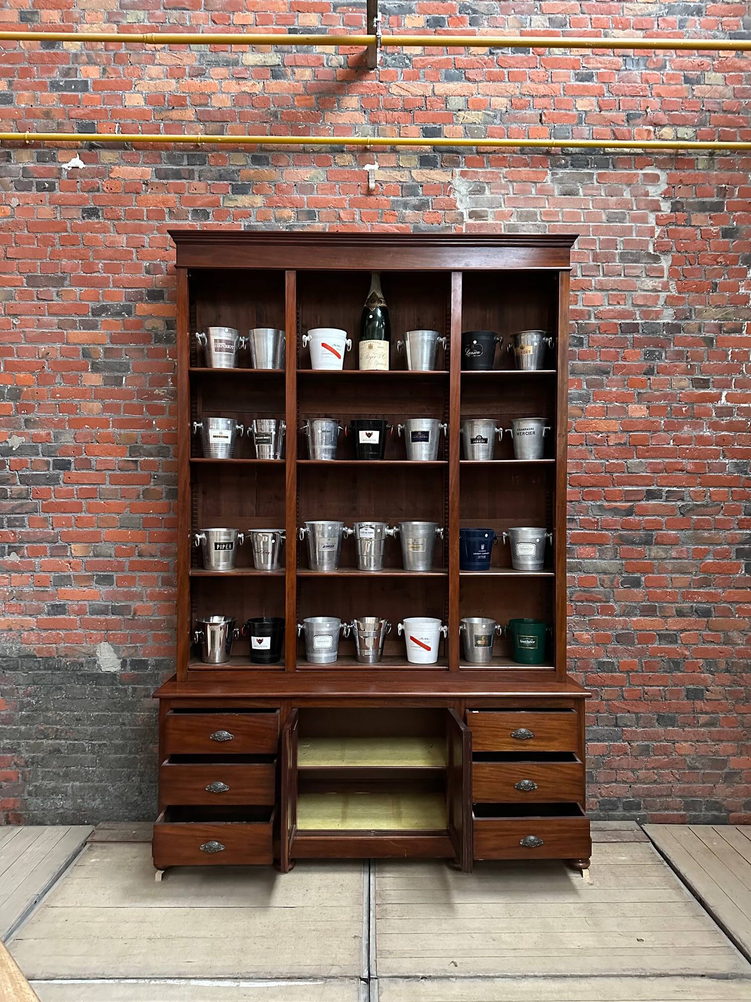 Huge Pharmacy Cabinet from the End of the 19th Century
