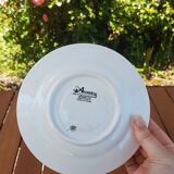 Lot 3 flowery dessert plates