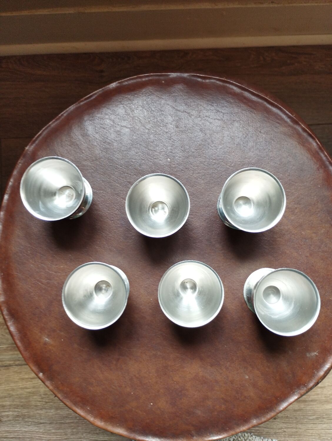 Stainless steel eggcups