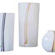Glass vases by Vallien for Kosta Boda, set of 3