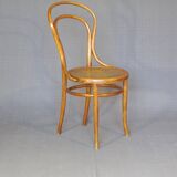 Set of 4 Kohn bistro chairs no. 30 from 1910, wooden seat