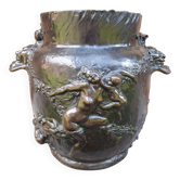 Cache-pot en bronze Art Nouveau, par Joseph Chéret