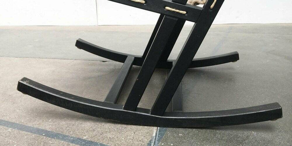 Mid-century German minimalist Safari rocking chair by Casala, 1960s.