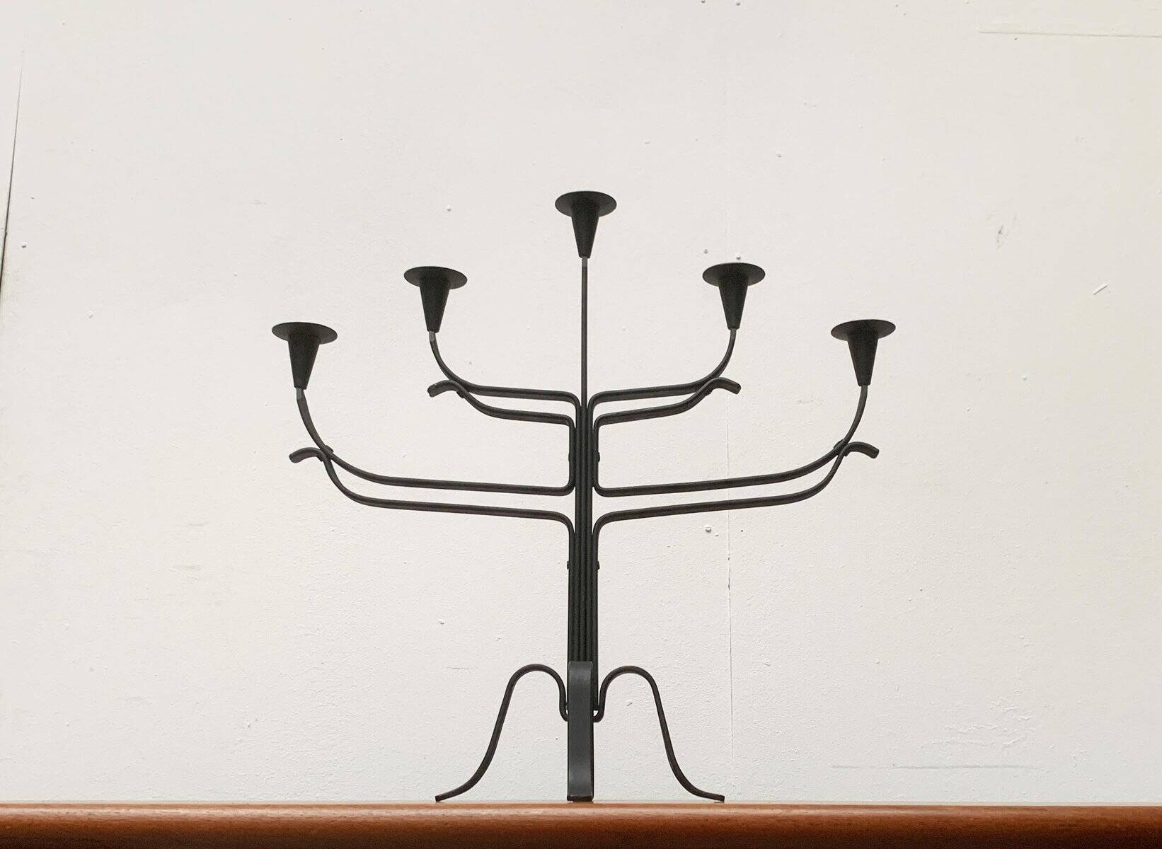 Brutalist Metal Candle Holder