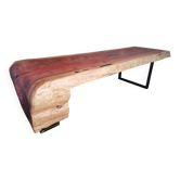 Exceptional table in solid sequoia – Unique piece – 3 m