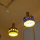 Paire de suspensions Space age vers 1970 en Metal Chrome