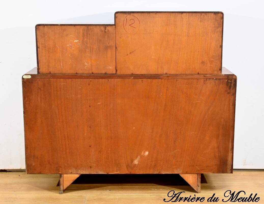 Meuble Vitré Rurka en Ronce de Noyer, Art Déco – 1940