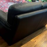 Set of two sofas. High-quality thick bull leather.