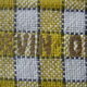 Vintage Vin de Rochers Yellow White Check Woven Cotton Napkins