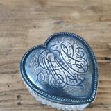 Crystal and silver jewelry box.