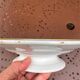 Dish on Pedestal Boch Frères La Louvière - Fruit & Stripes Decor - Art D