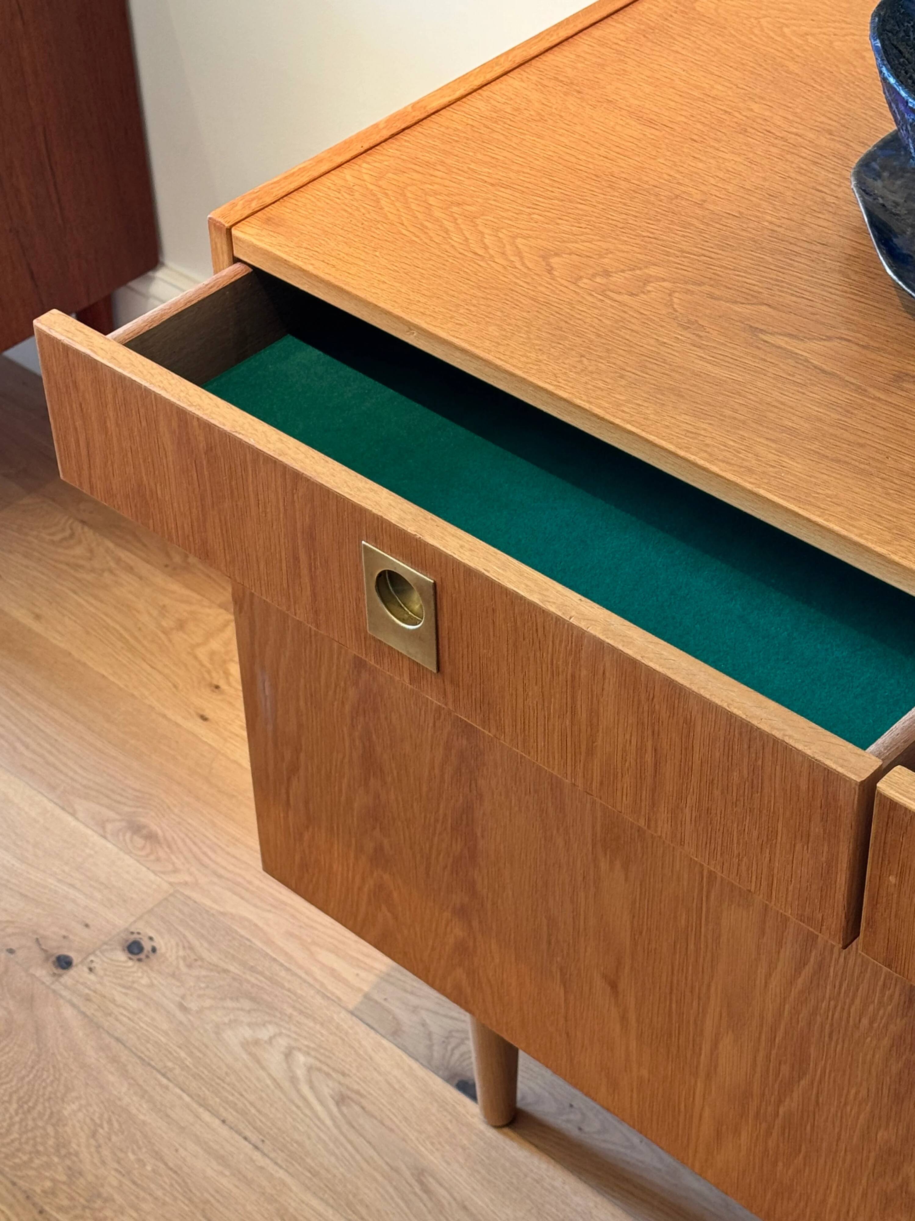 Vintage Scandinavian oak sideboard "Stina"