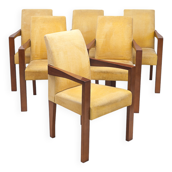 6 fauteuils bridge par Hugues Chevalier