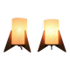 Pair of Midcentury Table Lamps, Rockets, Pokrok Zilina, 1970s