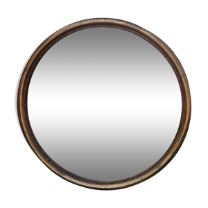 ancien miroir rond biseauté