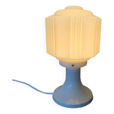 Lampe De Table Avec Globe Thabur Jaune Paille Pays Bas Années 30-40