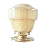 Clichy glass table lamp with golden border