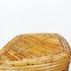 1970s rattan and brass basket by Gabriella Crespi