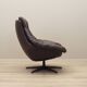 Leather swivel armchair, Danish design, 1960s, designer: H.W. Klein, manufacture: Bramin