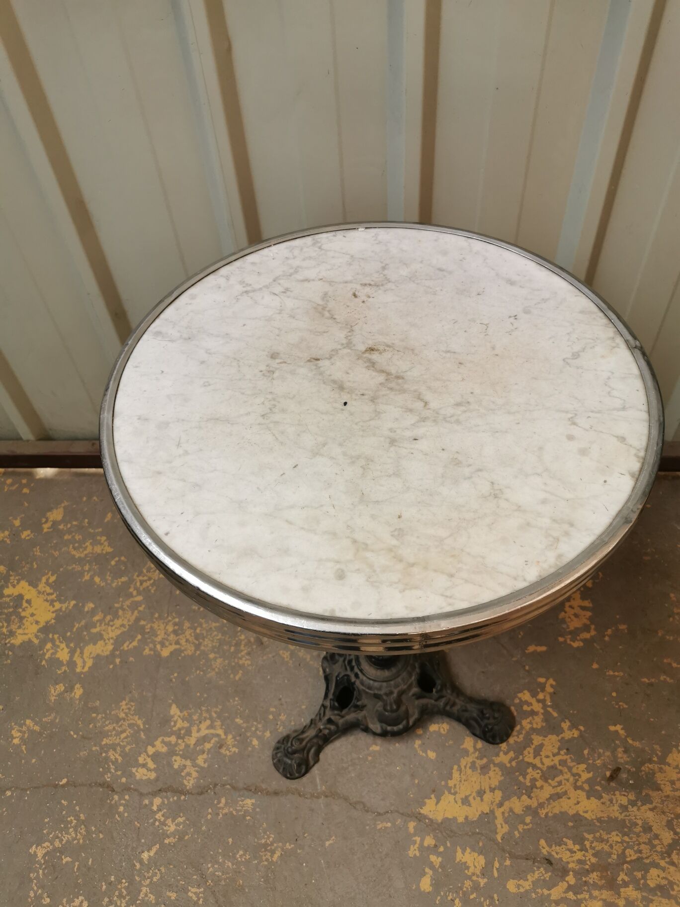 old bistro pedestal