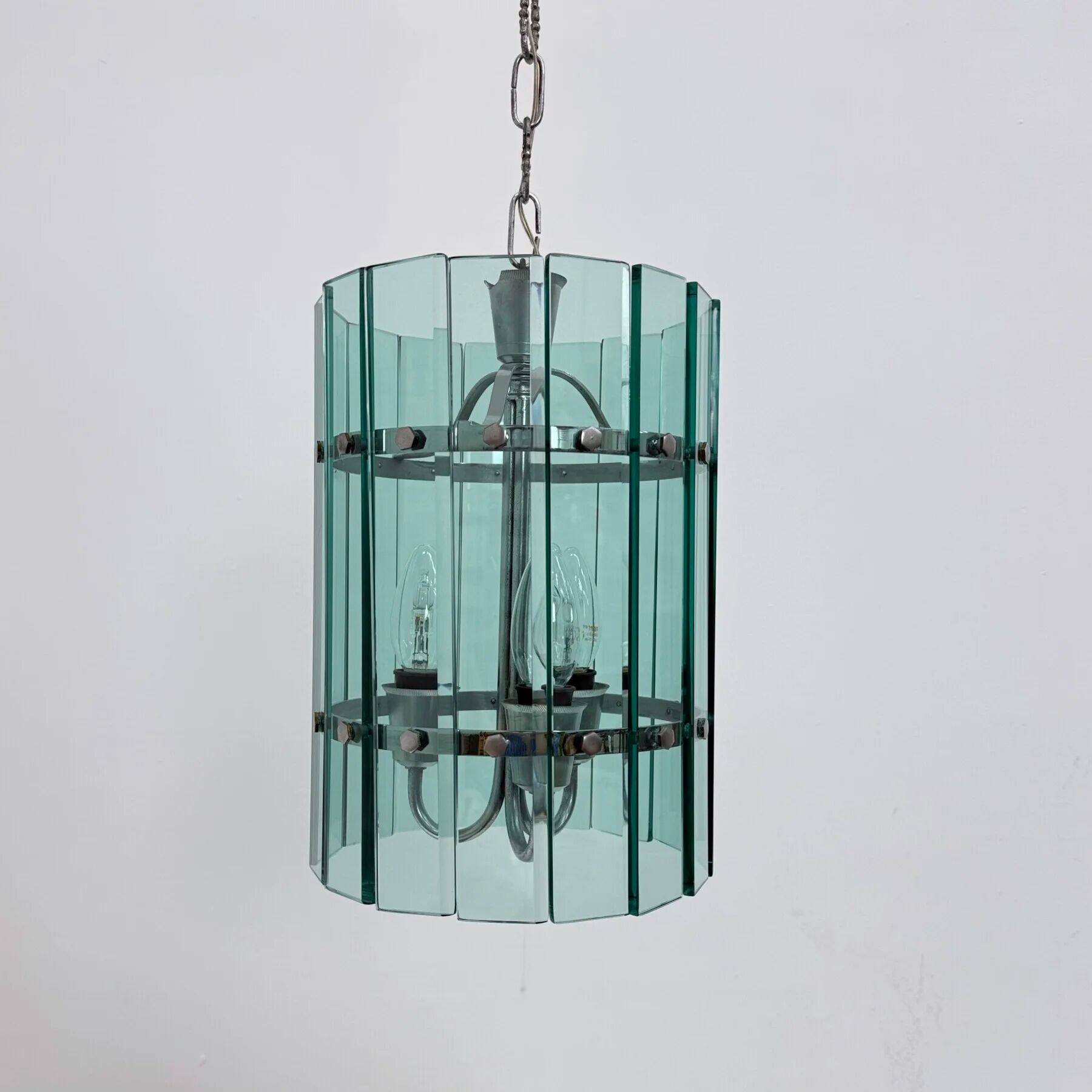 Mid-century Veca glass pendant lamp, 1970s, Italy