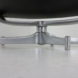 Fabricius and Kastholm black leather lounge chair FK 85 for Kill International