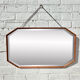 Miroir mural octagonal - 69x40cm