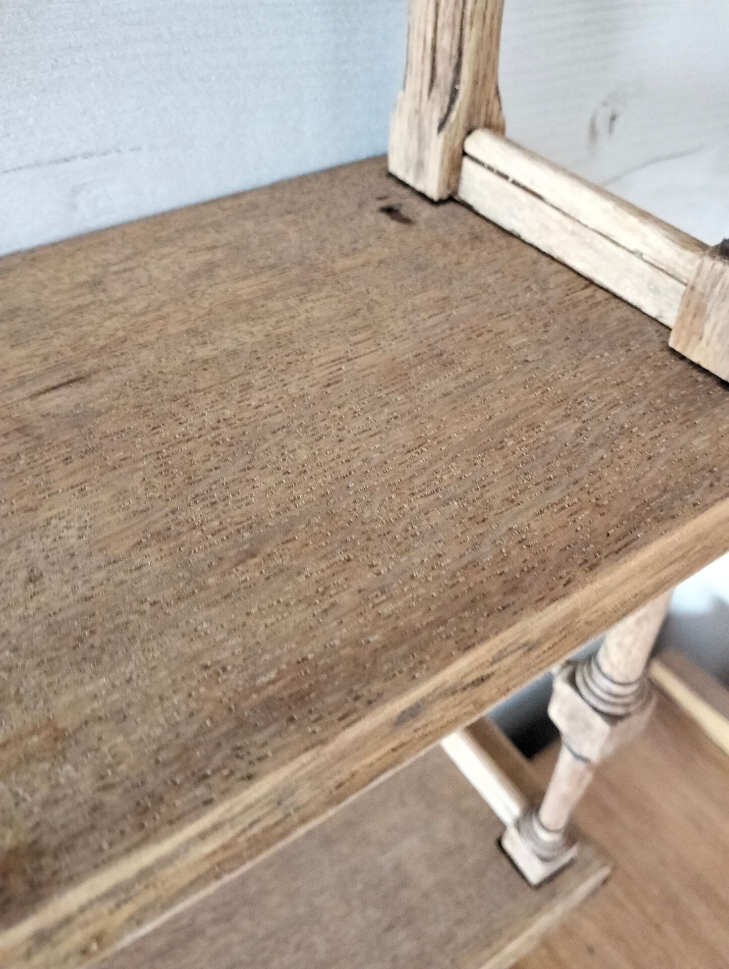 Wooden wall shelf