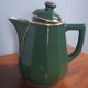 Teapot Apilcp Yves Deshoulières - Empire green and gold - 1980