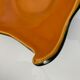 Cut handkerchief vintage ceramic two-tone free-form orange black