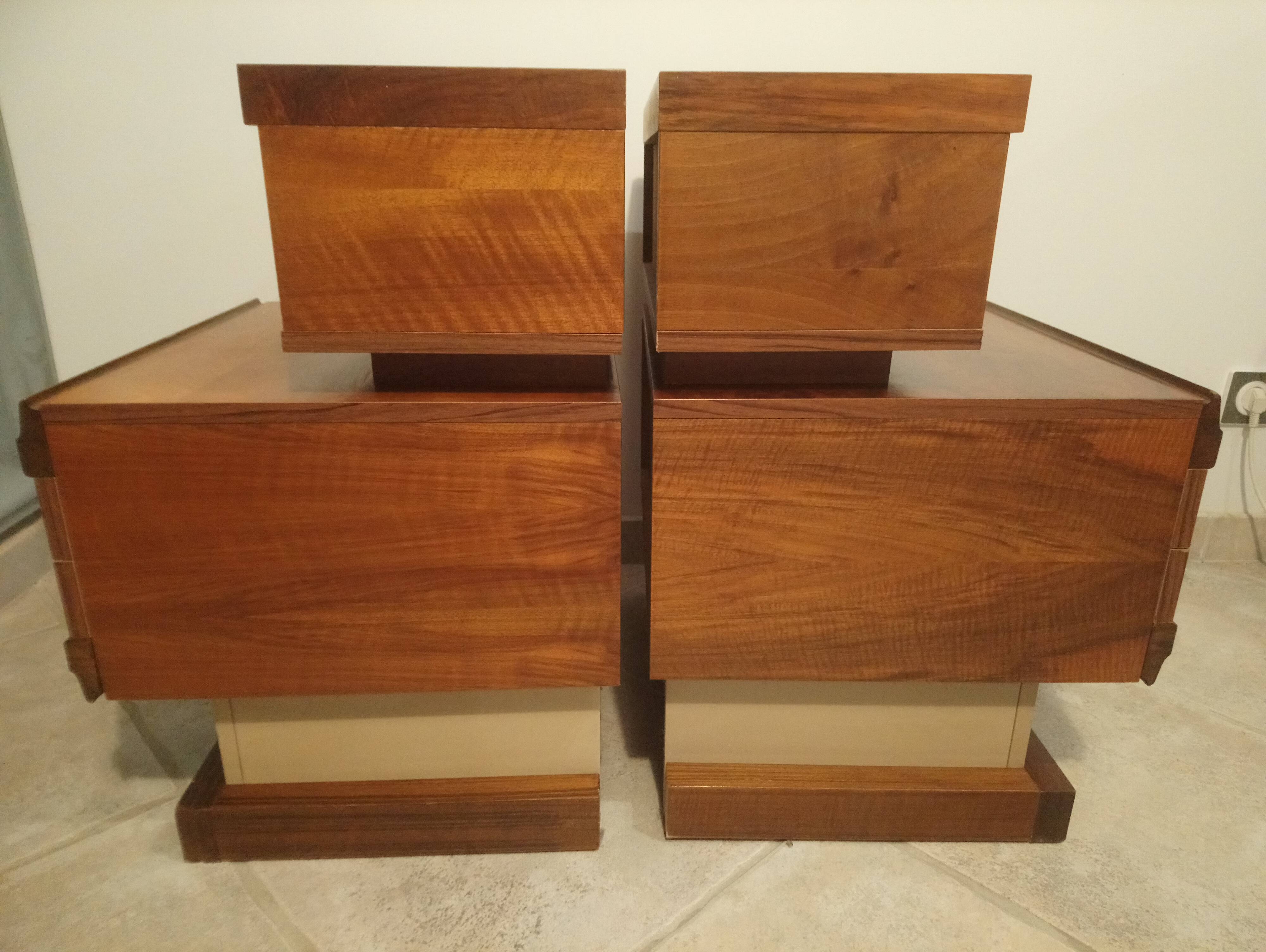 Paire de chevets scandinave teck année 70 simat doubinski