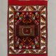 Vintage western Turkish rug oriental 120x80 cm tribal carpet, red