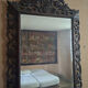 Large mirror with an openwork pediment in carved wood – Late 19th century