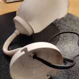 White glass tulip wall light