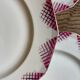 Set of 4 vintage flat plates in Limoges porcelain