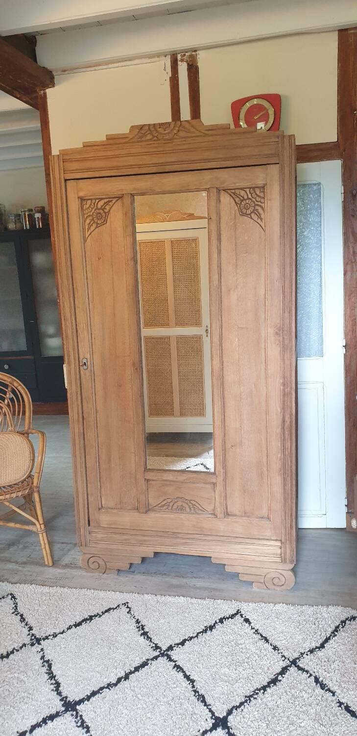 Parisian solid oak wardrobe