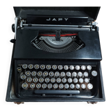 Machine à écrire Japy portable ancienne avec son coffre comme neuve
